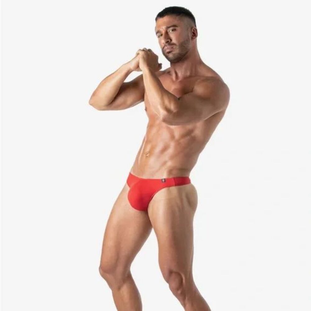 Mens Small 'Champion' Thong by TOF Paris in Red - NWT